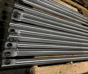Finished Rams — Full Production Batch — Astro Tool & Machine Co. Row of finished Rams from a completed production batch at Astro Tool & Machine Co.